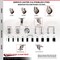 Service Caster 5 Inch 316SS Maroon Polyurethane 3/8 Inch Threaded Stem Caster Brakes SCC, 2PK SS316TS20S514-PPUB-MRN-381615-2-TLB2 - alternate 4